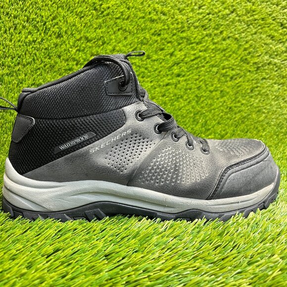 Skechers Relment Erett Mens Size 7.5 Gray Black Composite Toe Safety Work Boots main image 8
